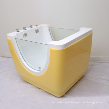 Fashion with Waterfall Faucet Free Standing Baby Bath Tub Bathtub